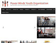 Tablet Screenshot of powermindsyouth.org
